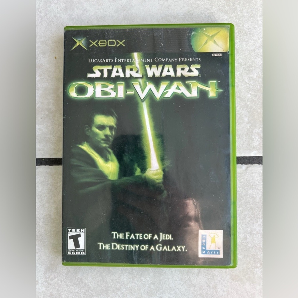 Star Wars Obi-Wan Microsoft Xbox 2001 Disc And Box‎ No Manual